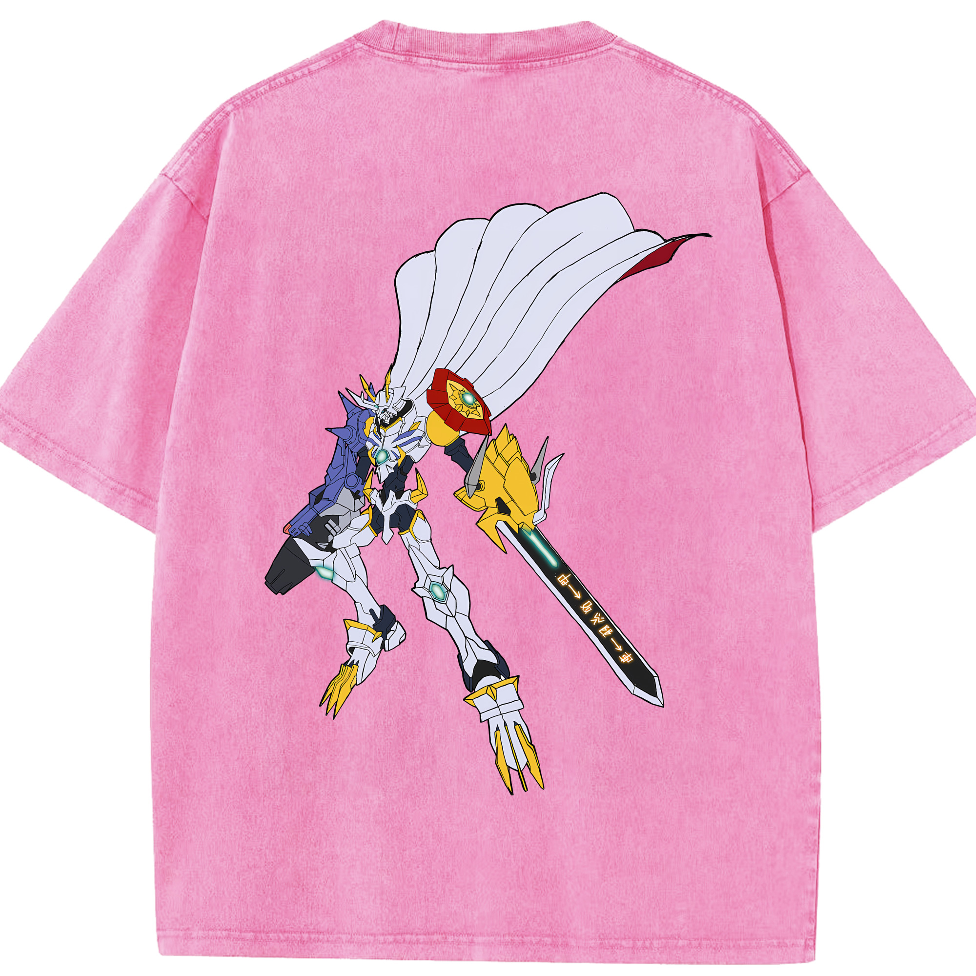 （画像用） Digimon デジタルモンスター/デジモン 綿100% ヴィンテージ風 半袖Tシャツ（背面プリント）